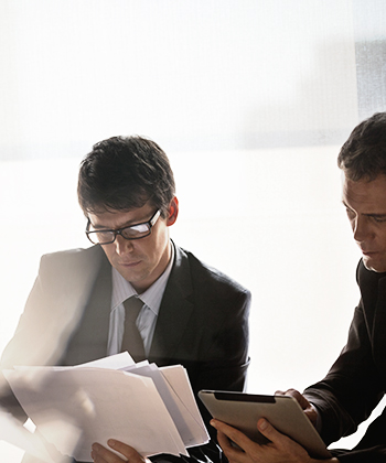 man working with a laptop